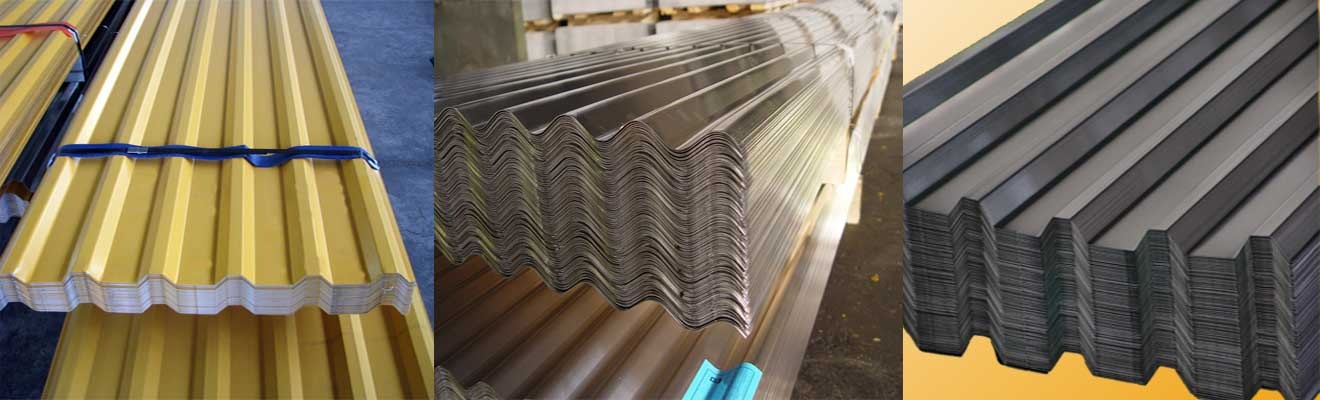 تصویر  ورقهای فرمدار سینوسی و ذوزنقه ای