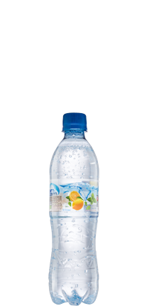 تصویر  آب گازدار با طعم لیمو-نعناع