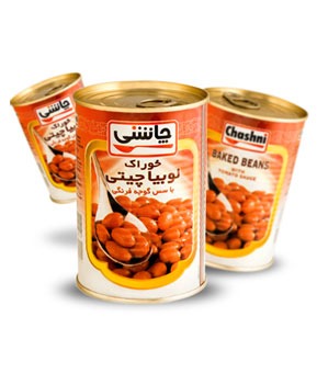 تصویر  کنسرو خوراک لوبیا