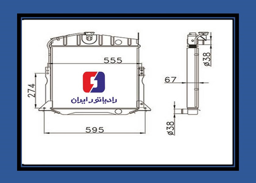 تصویر  رادیاتور بنز خاور