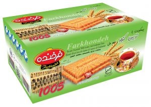 تصویر  بیسکویت 1۰۰5 با طعم هل و تزیین کنجد