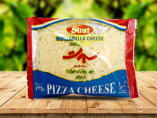 تصویر  پنیر پیتزا موزارلا رنده شده 180 گرم سیرت