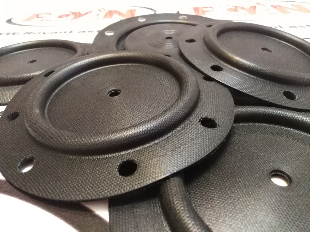 تصویر  دیافراگم لاستیکی منجیددار