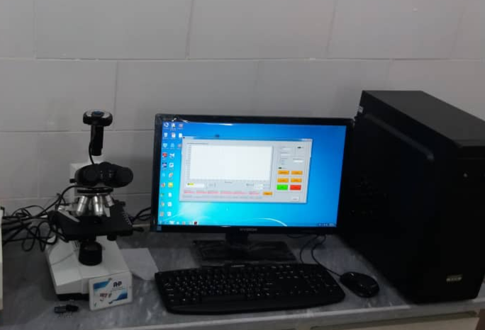 تصویر  دستگاه تست پراکنش دوده-میکروسکوپ