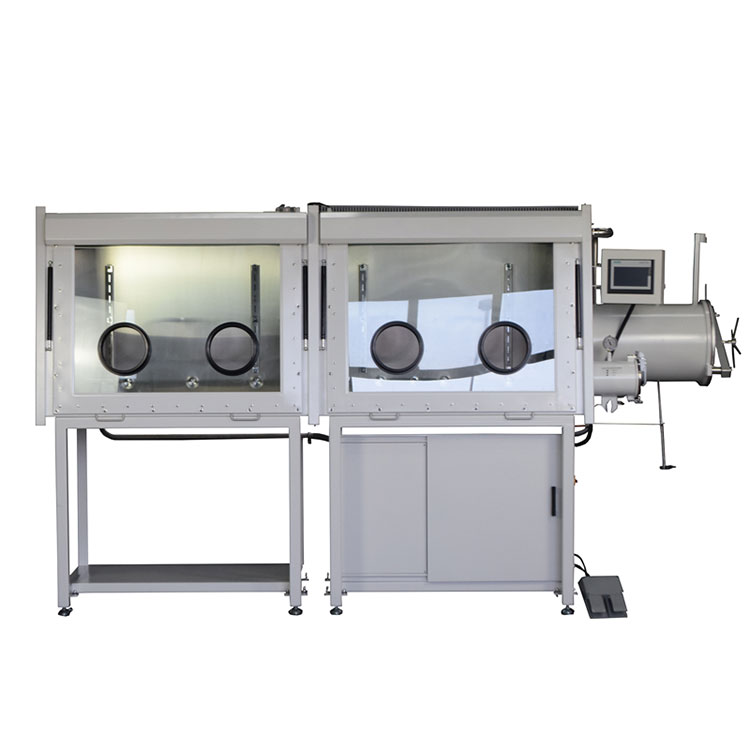 Picture of Stainless Steel High Vacuum Glove Box Used in Materials Science, Chemistry, Semiconductors