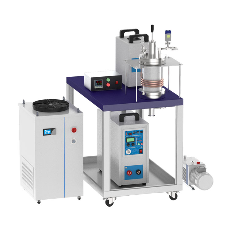 Picture of 15kw 1700c Max. Vacuum Induction Heater with Material Feeding Ante-Chamber & Melt Stirring Mechanism