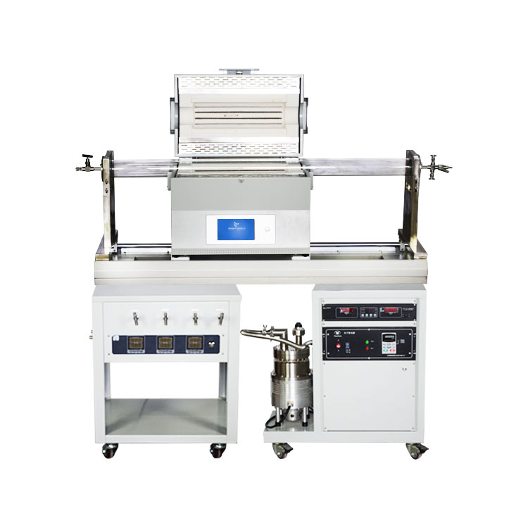 Picture of 1200C high-vacuum rapid annealing furnace High vacuum slide furnace slideway furnace