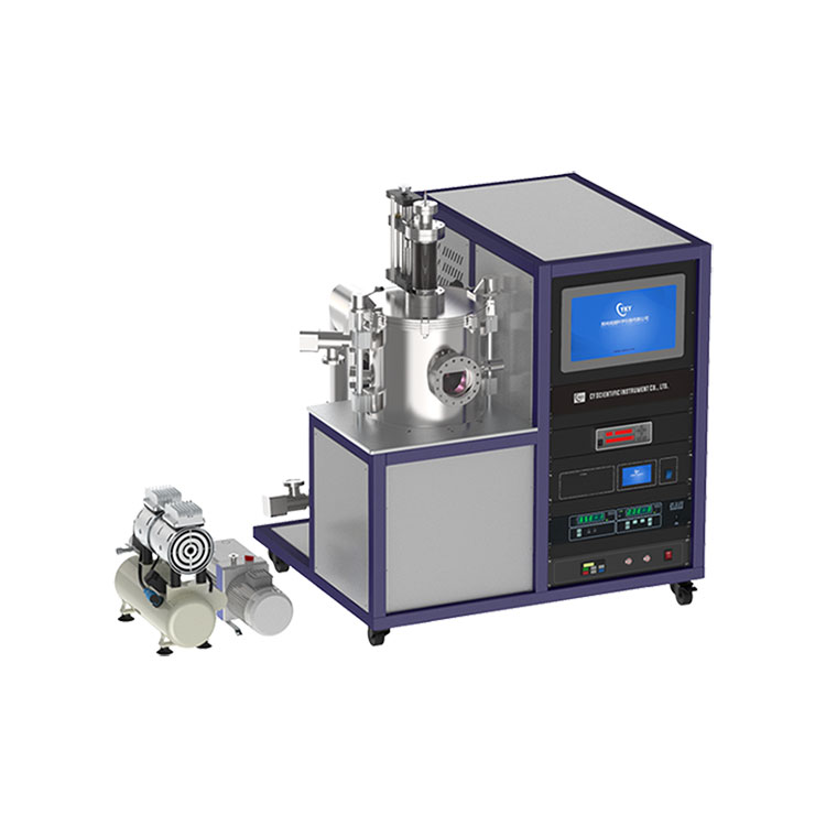 Picture of PECVD vacuum (10-6Pa) coating machine with Stainless steel cavity and 13.56MHz 500W RF power supply