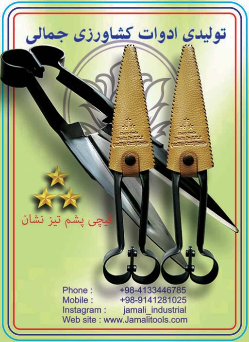 تصویر  قیچی پشم چین تیز نشان