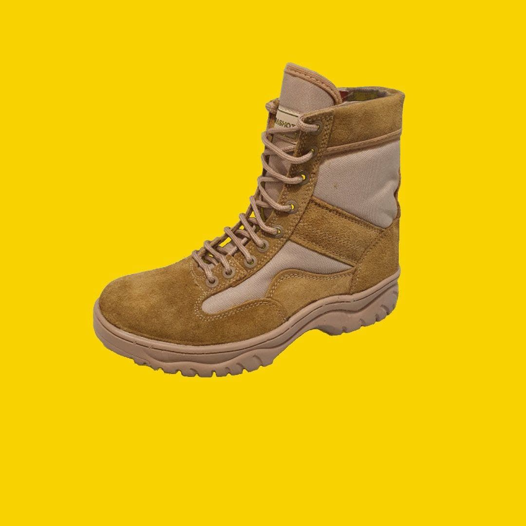 تصویر  کفش پاراشوت کرمی زیپ دار