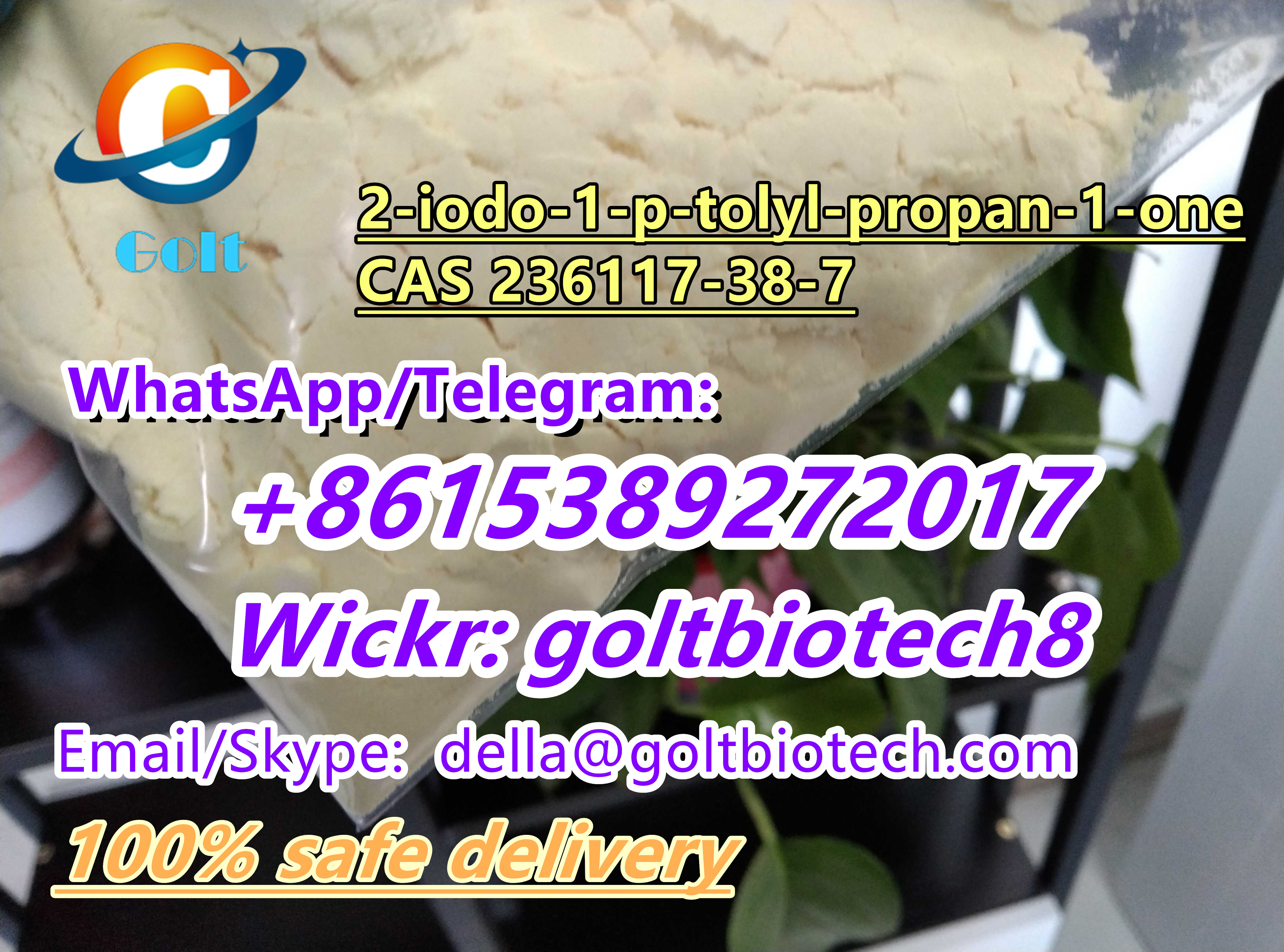 Picture of High quality 2-iodo-1-p-tolyl-propan-1-one CAS 236117-38-7 factory price