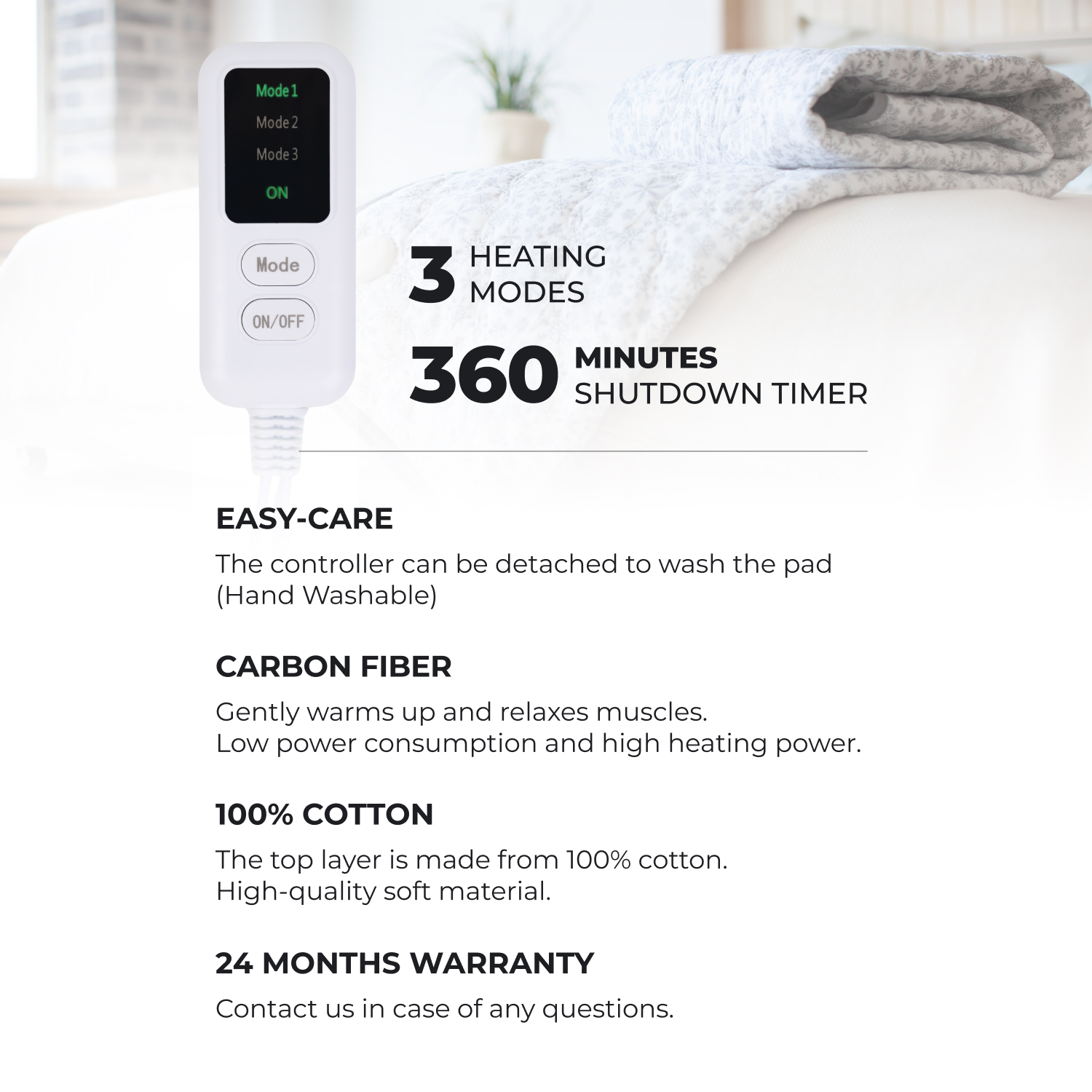 Picture of ECOSAPIENS LINEN HEATED UNDER BLANKET