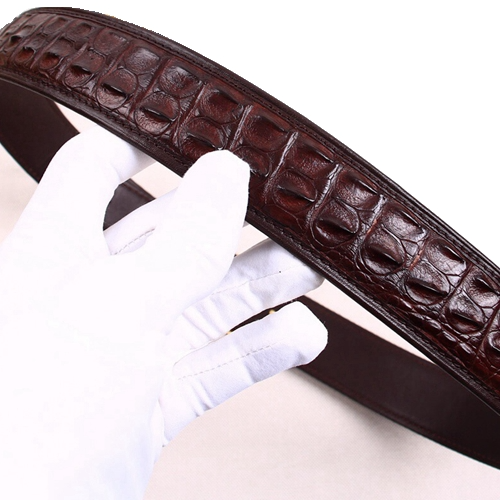 Picture of Crocodile Leather Belt Men's Genuine Leather Business Casual Thailand High-End Pants Belt G Letter Without Stitching Belt
