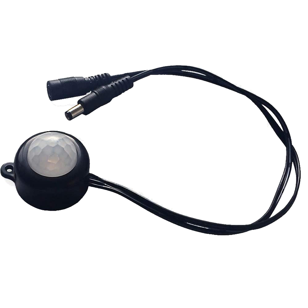 Picture of DC 5V -24V 5A PIR Motion Activated Body Sensor Switch Mini With USB Interface Cable For LED Strip Roundness with Light Sensor