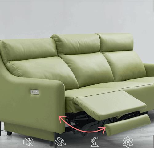 Picture of Italian Minimalist Leather Smart Sofa Living Room Straight Row Three-Seat First-Class Fashion Space Capsule Electric Function Sofa