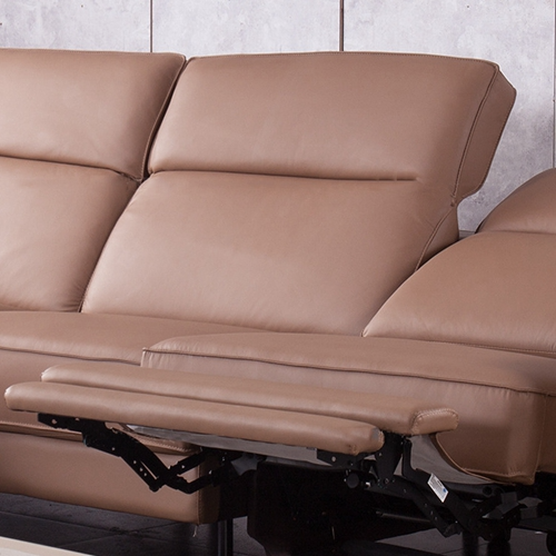 Picture of Italian Leather Sofa Space Capsule Electric Function Living Room Modern Minimalist Corner Combination Leather Sofa