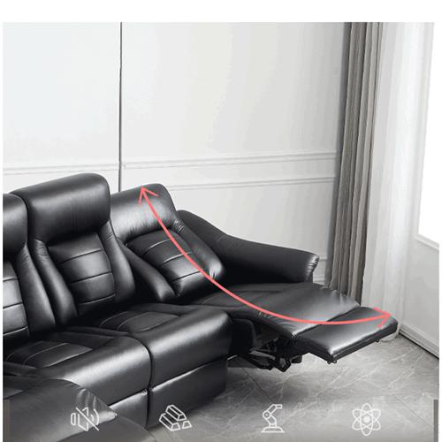 Picture of Multifunctional First-Class Space Capsule Technology Cloth Home Theater Sofa Vip Audio-Visual Room Straight Row Electric Sofa Combination