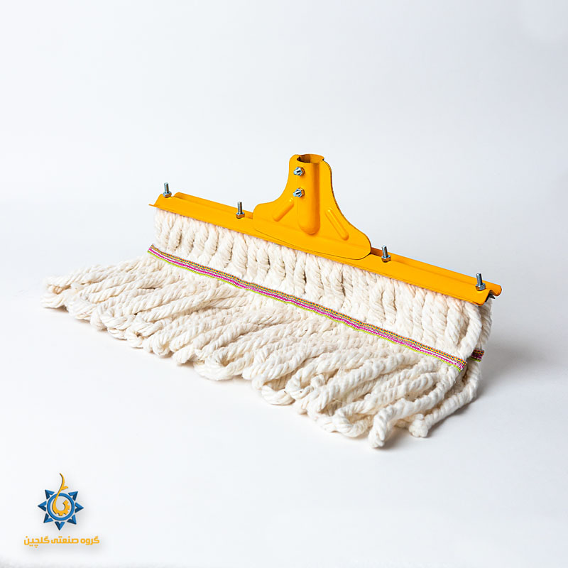 تصویر  تی پنبه ای 40 سانت پشت فلز گلچین با دسته