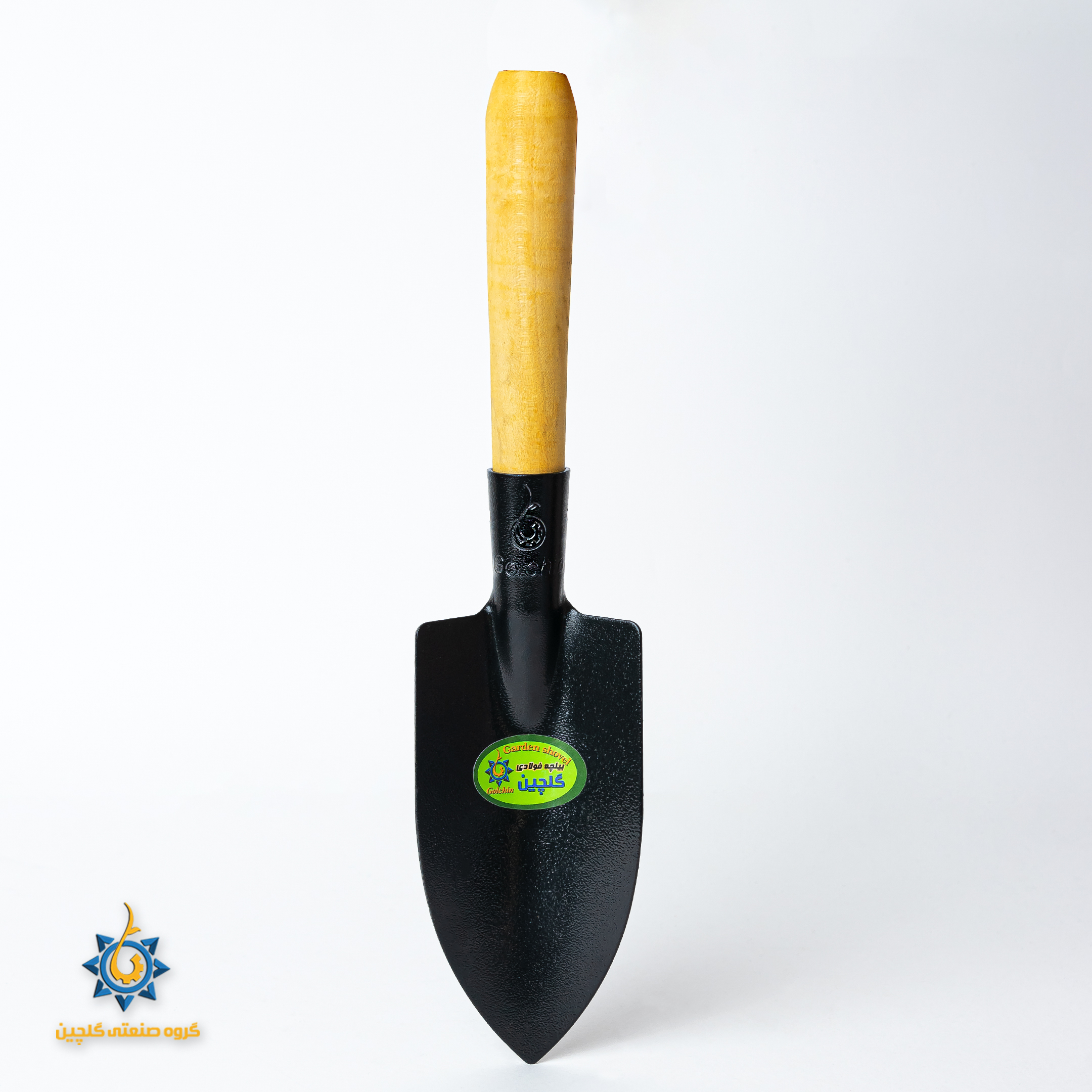 تصویر  بیلچه باغبانی با دسته چوبی گلچین