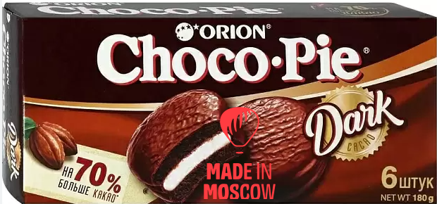 Picture of Choco Pie "Dark" 360 g, 160 g