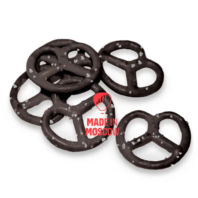 Picture of "Bitcom" Black Pretzel with sea salt, 50 g