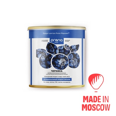 Picture of Protein sugar-free cocktail with blueberries, PRANA food