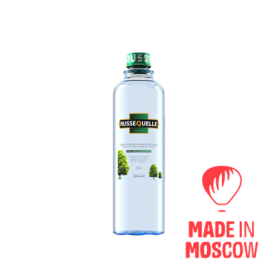 Picture of Mineral spring water, still, glass bottle, RusseQuelle