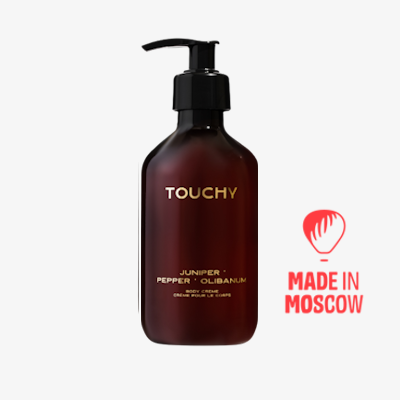 Picture of Body Moisturizing Cream, Perfumed Lotion "Juniper, Pepper, Frankincense", 300 ml, TOUCHY