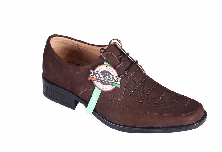 Picture of کفش مردانه خورشید طرح دار نبوک بندی