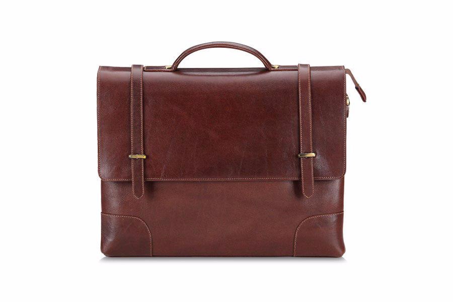 تصویر  کیف مردانه چرم BC6 قهوه ای