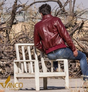 تصویر  کت مردانه چرمی تینیج