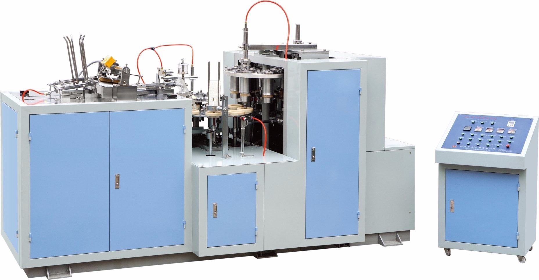 تصویر  دستگاه های دست دوم و کارکرده تولید ظروف یک بار مصرف کاغذی و آلومینیومی , لیوان کاغذی