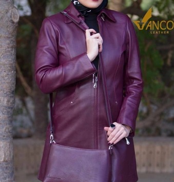 تصویر  پالتو چرمی زنانه میلا