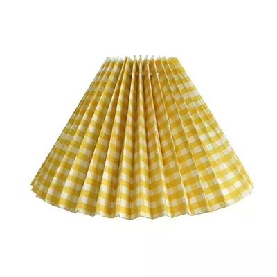 yellow pleated lampshade