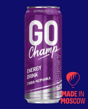 Energy Drink “Go Champ” (Guava-Blueberry), Fitroo